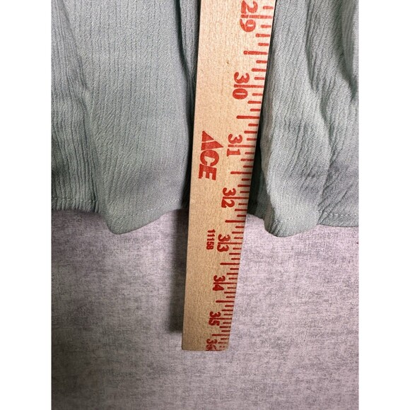 Eyeshadow Maurices Mint Green Lace Bodice Blouson Mini Dress Size Medium - Picture 5 of 6